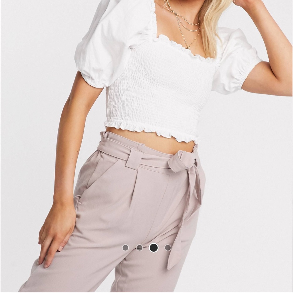 JDY Paperbag Waist Pants 💜 - Picture 3 of 4
